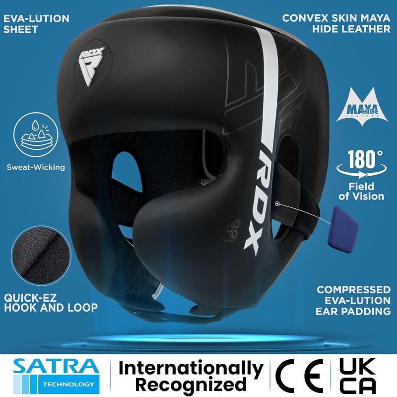 Rdx خوذة ملاكمة للأطفال، تدريب MMA، خوذة كارا موياي تاي قابلة للتعديل، كيك بوكسينغ، تدريب، فنون القتال، كاراتيه، تايكوندو، خوذة للشباب والفتيات، تمارين في المنزل - Image 2